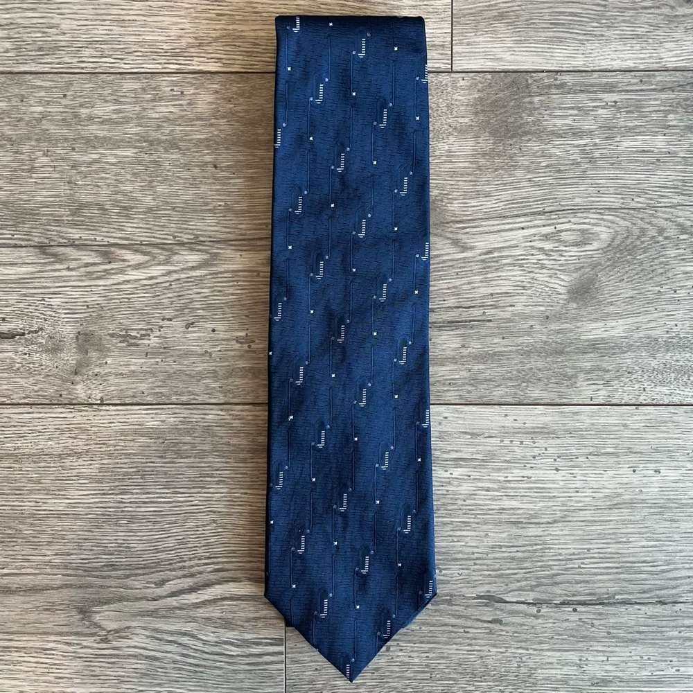 Weldox SSAB Strenx Men’s Neck Tie Navy Blue Silk Workwear Dressy Formal